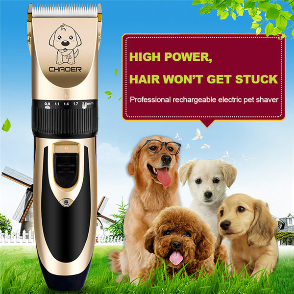 Hair Clippers Hair Trimmer Electrical Pet Hair Clipper Remover Cutter Grooming Low Noise Rechargeable Cordless Pets Haircut Machine