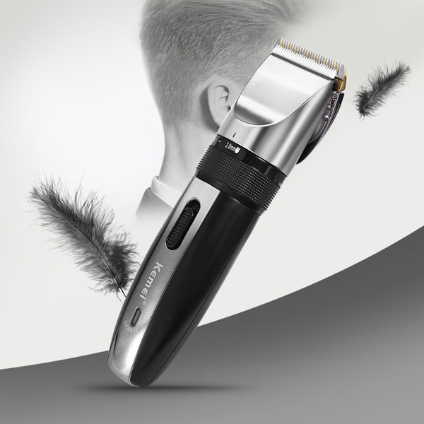 Kemei KM - 2171 High Quality Rechargeable Hair Clipper Trimmer Adjustable Haircut Men Barber Cutting Shaving Machine With 4 Comb