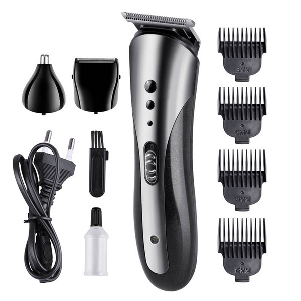 Kemei Men's Hair Trimmer Professional Clipper Barber Cutter Shaving Machine Cutting Hair Cutter Cut Shaver EU Charging waterproof KM-14