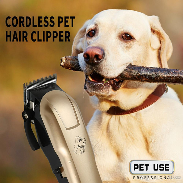 New Professional Pet Hair Trimmer Electric Scissors Dog Grooming Clipper Rechargeable Shaver for Pet Titanium Cutting Machine