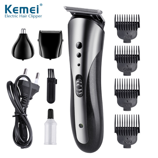 Three-In-One Electric Fader Multifunctional Hair Trimmer Rechargeable Electric Nose Hair Clipper Professional Electric Razor Beard Shaver