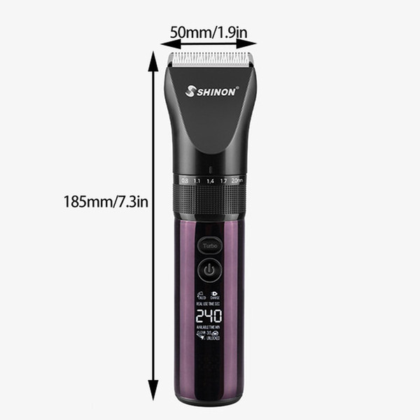 high quality SH-7627 Electric Hair Clipper Rechargeable LCD Digital Hair Cutter Trimmer with Guide Combs Universal Barber Haircut Tool