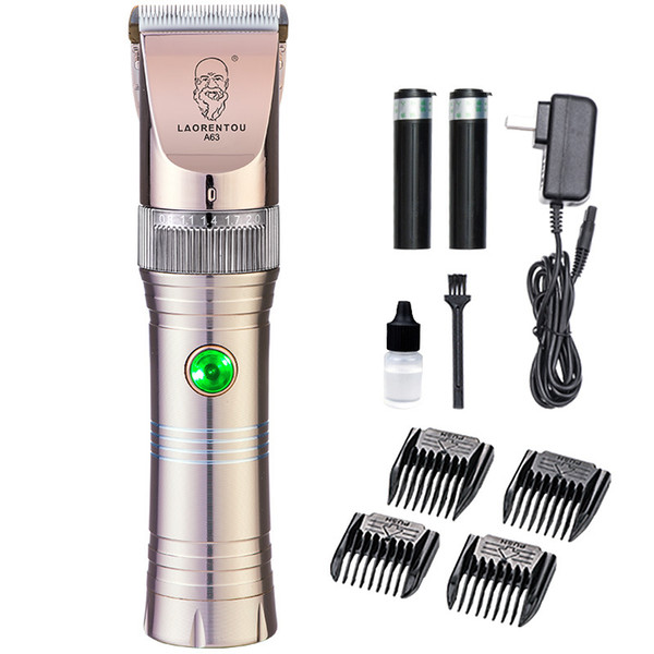 110-240V Aluminum alloy Charging electric hair clipper Shaver 4hours charging Titanium ceramic cutter head 2000 mAh lithium battery