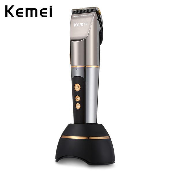 Kemei Rechargeable Electric Hair Trimmer Clipper Professional Washable Beard Trimmer Barber Machine With Fast Charging 110-240V