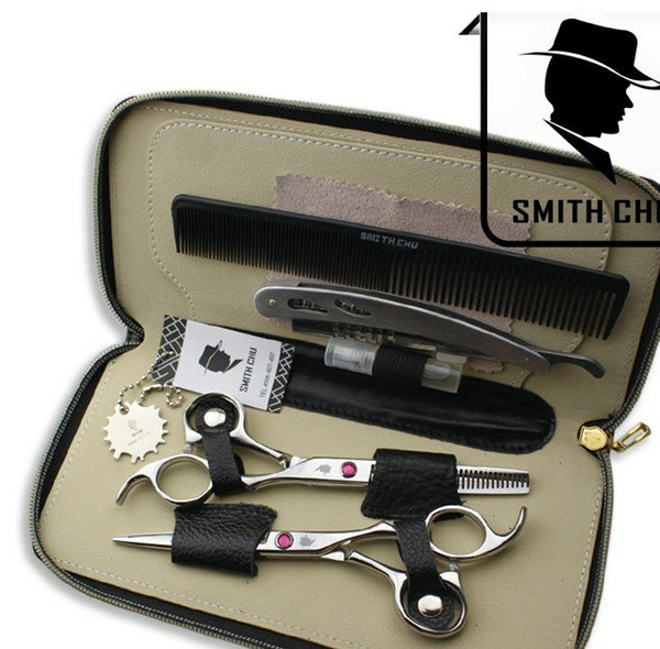 SMITH CHU forbici del barbiere Professionale parrucchiere forbici, strumento di taglio dei capelli pacchetto combinazione HM101