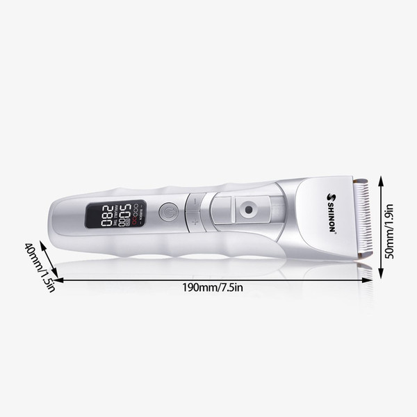 high quality SH-1880 Electric Hair Clipper Rechargeable LED Display Adjustable Speed Hair Cutter Trimmer Professional Barber Haircut Tool