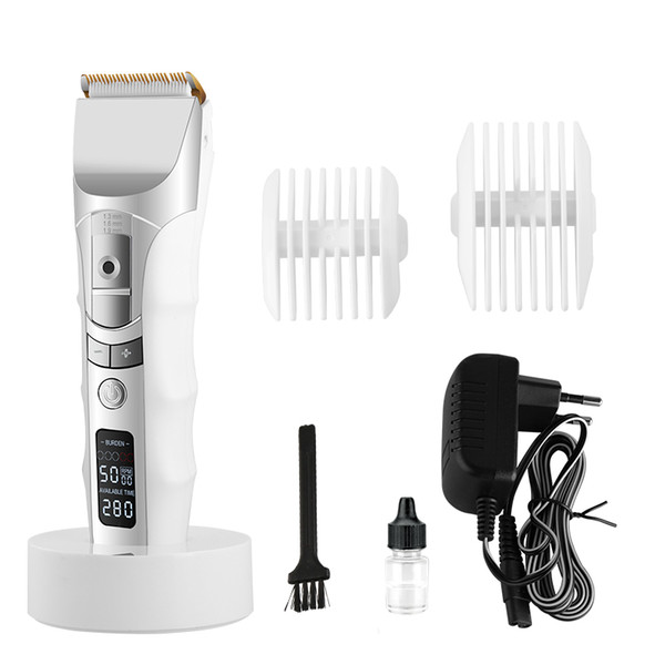 Kemei Rechargeable Professional Hair Clipper Beard Trimmer LCD Display Shaving Machine Hair Cutting Set Barber Styling Tools