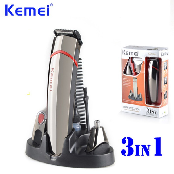 KEMEI 3 in 1 Professional High Precision Hair Clipper Nose Hair Shaver Beard Hair Trimmer maquina de cortar o cabelo KM-530A