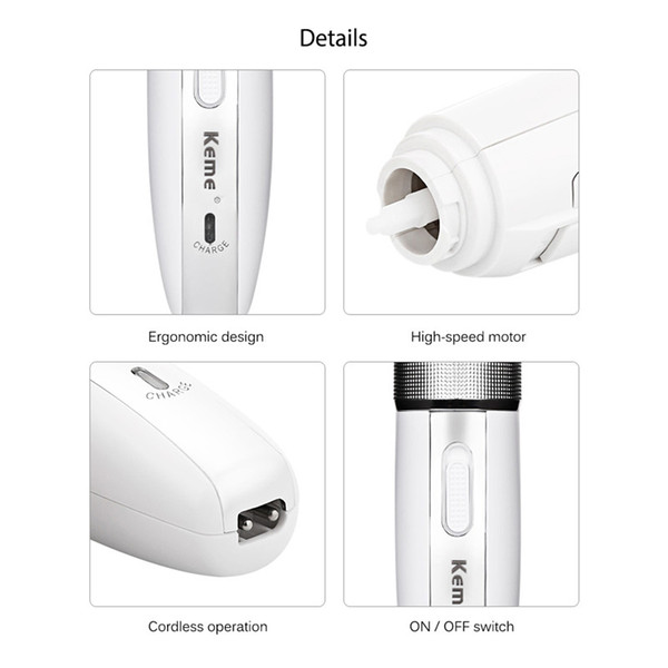 hot sale Rechargeable Electric Hair Clipper Trimmer Nose Ear Trimmer AC110-240V Hair Cutting Machine 4 Combs free shipping