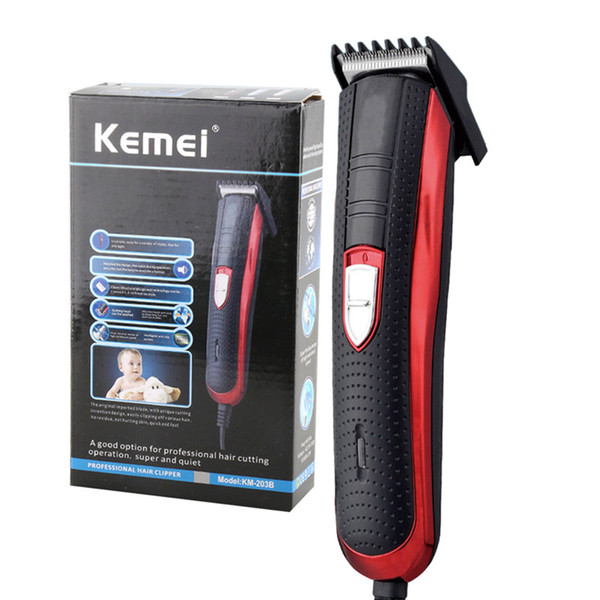 Kemei Professional Electric Hair Clipper Corded Hair Beard Trimmer scissors Barber Cutting Machine Quiet Used for Man and Baby