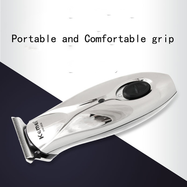 Kemei Electric Hair Clipper Rechargeable Men Mini Hair beard Trimmer Cordless Intelligent Mute Hair Cutting Machine for barber