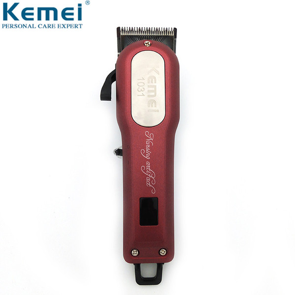 Kemei Professional Cordless Hair Clipper Electric Hair Beard Trimmer Powerful Hair Shaving Machine Cutting Barber KM-1031