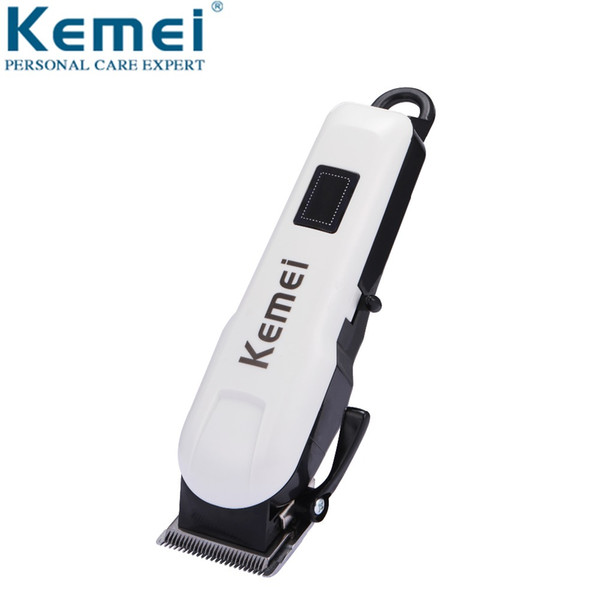 Kemei 809A Professional LCD Electric Hair Clipper With 4 Limit Comb Rechargeable Shaver Razor Cordless Adjustable Salon Clipper