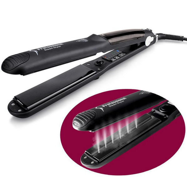 New Hair Straightener Professional Hair Salon Steam Styler Flat Ceramics Organosilicon Hair Straightening Irons Flat Iron