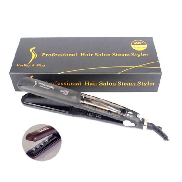 Ceramic Board Steam Curling Straightener Hair Splint Spray Splint Straight Hair Tool For Salon DIY Hairstyle Floating Plates