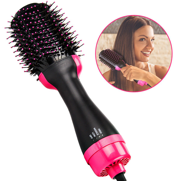 PRO 3 IN 1 Hair Straightener Curler One-Step Hair Dryer Brush and Volumizer Wave Brush Curling Straightening Hair Comb US UK EU AU Plug