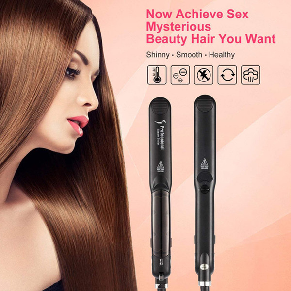 Dual 110-240V Professional Steam straightener with Adjustable Temperature for All Type of Hair Ceramic Tourmaline Flat Iron Top good quality