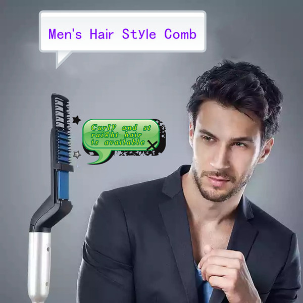 Multifunctional Hair Comb Personal Care Men's Hair Style Curl Straight Dual-purpose Comb Men's Smooth Hair Hairdressing supplies