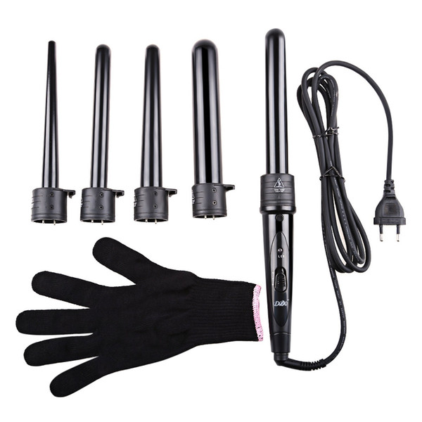 Professional Hair Curling Iron Hair waver Pear Flower 5 in 1 Cone Electric Hair Curler Roller Curling Wand Ceramic Styling Tools