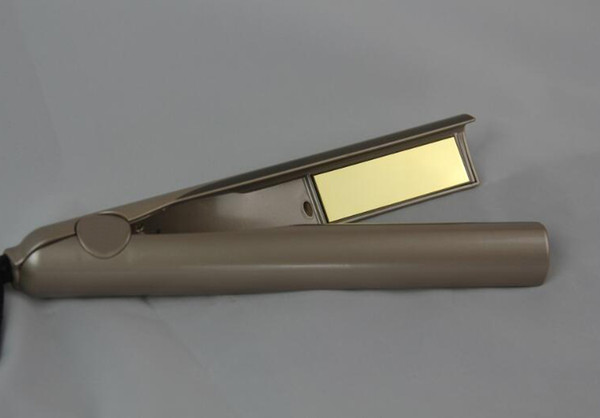 2019 High Quality 2 in 1 Hair Curler Hair Straightener Titanium Gold Plate beauty for 2018 World Cup US EU UK plug