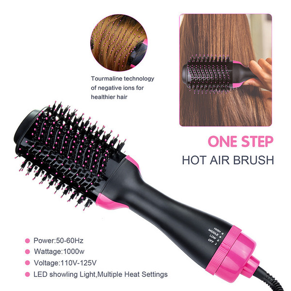 3 In 1 Hair Comb Electric Curler Rolls Straight Hot Air Comb Hair Curler Straight Hair Comb