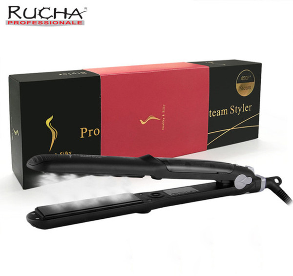 KangRoad Mini Flat Iron Hair Curling Iron 2 in 1 Professional Hair Iron Salon Steam Styler Curling Irons Hair Styling Tool