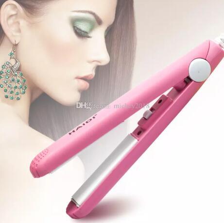 2019 Cartoon Tamax At Fashion Mini hair straightener Professional hair tools smoothing corrugated Travel straightening irons flat irons