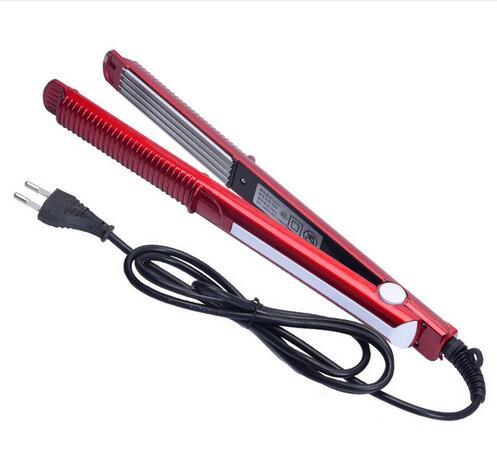 Free Shipping Hair Curler Iron Electric Corrugated Plate Hair Curling Iron Curls Volume Styling Tools