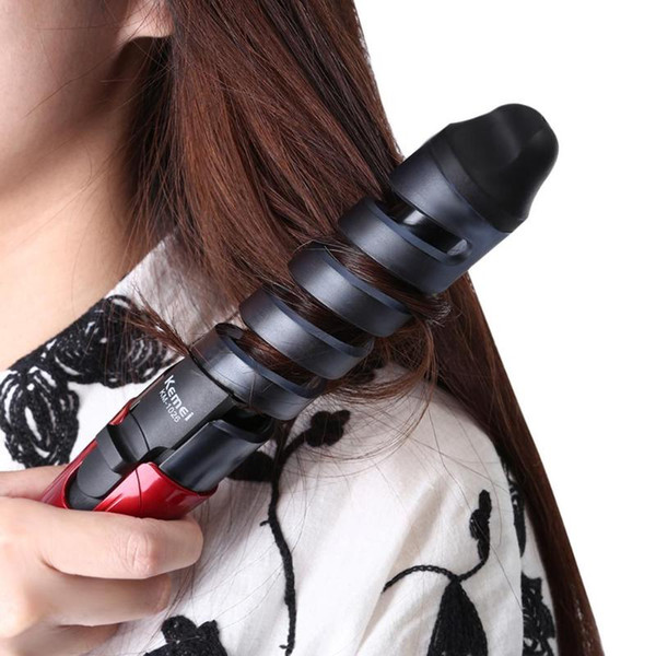 Hot sale Spiral Curling Iron Wand Styling Tool Electric Hair Curler Roller