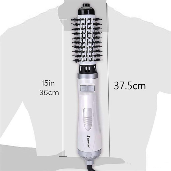 New Brand SHINON Hot Air Brush Women Round Brush For Blow Automatic Rotating Hair Dryer Curler 2inch AND 1.5inch Brush Hair Blow Comb Dryer