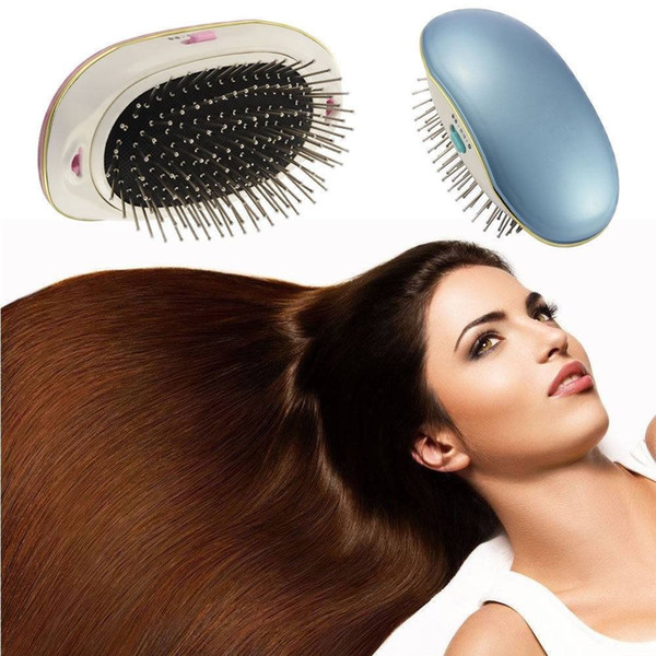 Portable Hair Ionic Brush Hair Straightener Brush Negative ion comb anti-static massage straight hair comb Mini Straight comb