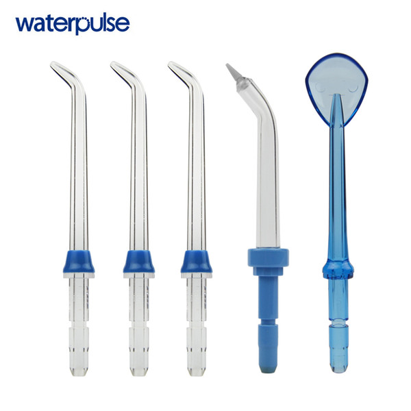 Waterpulse 5 Pcs Replacement Tips Classic Jet Tip Orthodontic Tip Periodontal Tips Tongue Cleanser and Nasal Wash for Waterpik Water Flosser