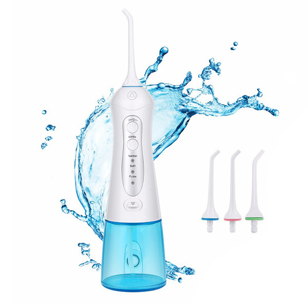 Portable Oral Irrigator Water Flosser Cordless USB Rechargeable Dental Care 200ML Water Tank IPX7 Waterproof Teeth Cleaner Dental Water Jet