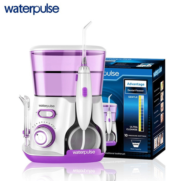 Waterpulse Electronics Beautiful Teeth Electric Water Floss Oral Irrigator Dental 800ml Capacity Flosser Oral Hygiene For Family Care V300