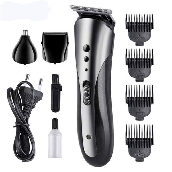 KM-1407 razor hair clipper nose hair multi-function suit hairdressing scissors head washable