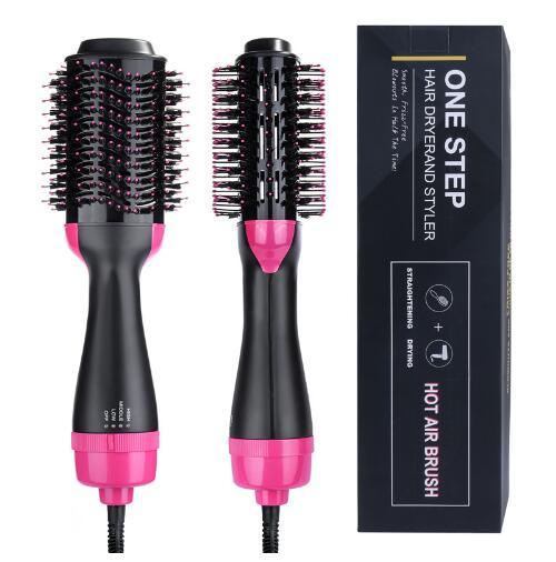 HOT SALE Hair Brush One-Step Hair Dryer & Volumizer Negative Ion Generator Hair Curler Straightener Styling Tools EU/US/UK/AU Plug