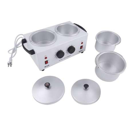 Double Pot Wax Heater Electric Hair Removal Tool Wax Machine Hands Feet Paraffin Wax Therapy Depilatory Salon Beauty Tool