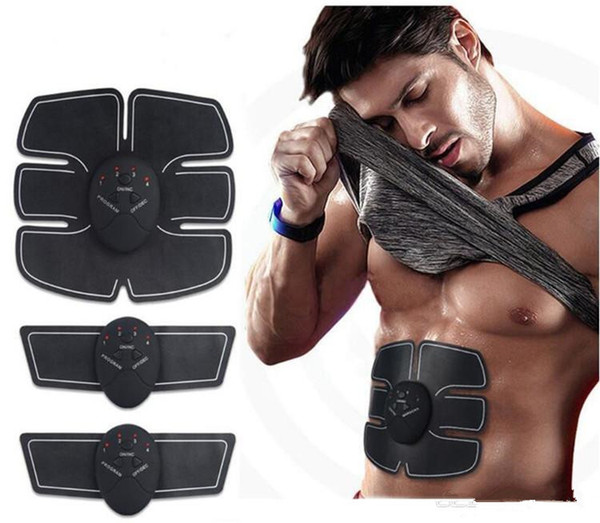 Hot Smart EMS Wireless Electric Massager Abdominal Muscle Toner ABS Fit Muscle Stimulator Abdominal Muscles Trainer DHL free