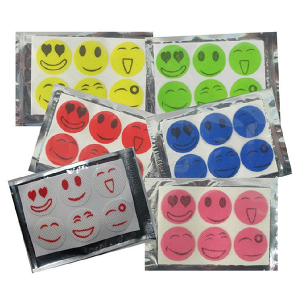 Mosquito Repellent Stickers QQ Expression emoji Nature Anti Mosquito Repellent Insect Repellent Bug Patches Smiley Smile Face Patches sale