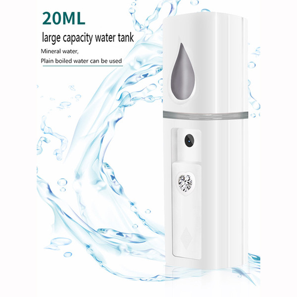 Portable 20ML Nano Mist Hydrating Facial Steamer Spray Spa Facial Mist Spray Face Humidifier Beauty Care USB Charging