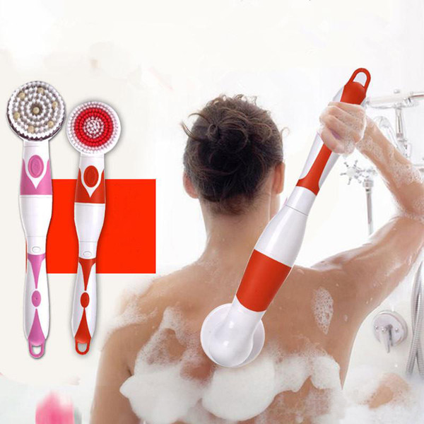 Electric bath Brush machine bath artifact powerful long handle soft hair adult back machine automatic massage brush