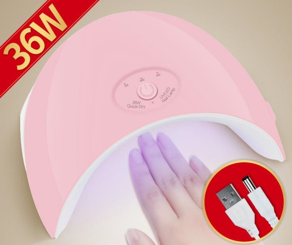 Sun light 36W Hand Sensor Powerful Two Handed infrared Nail Lamp Manicure Pedicure Led Nail Lamp For Curing ALL Gels