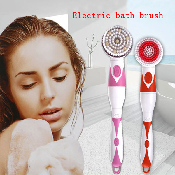 New Electric bath Brush machine bath artifact powerful long handle soft hair adult back machine automatic massage brush