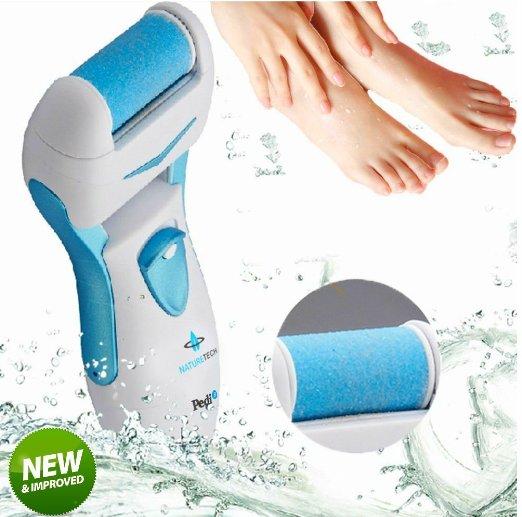 New Electronic Foot Exfoliator Grinding Roller Head Scrub Callus Remover Foot Spa Massage Machine Pedicure Care Kit Scrub Stone