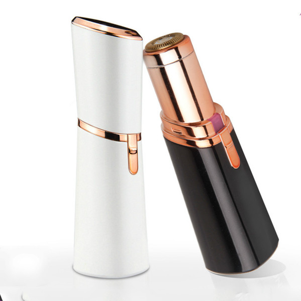 Mini Portable Dry battery USB Charging Lady Electric Lipstick shaver Floating knife net LED light painless 11x3cm