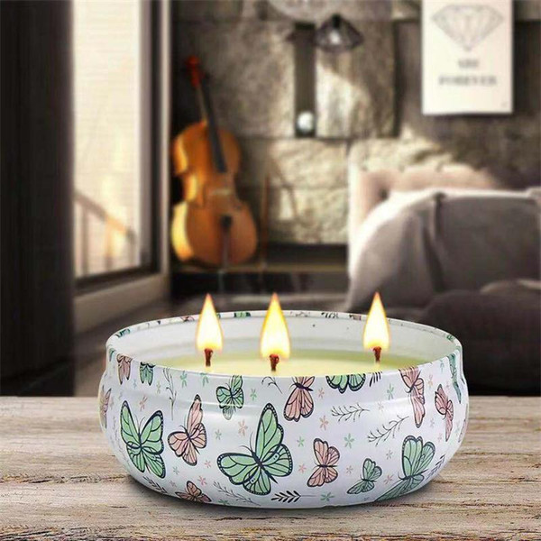 New hot Creative cartoon tinplate box helps mian aromatherapy travel natural vegetable oil aromatherapy candle cup