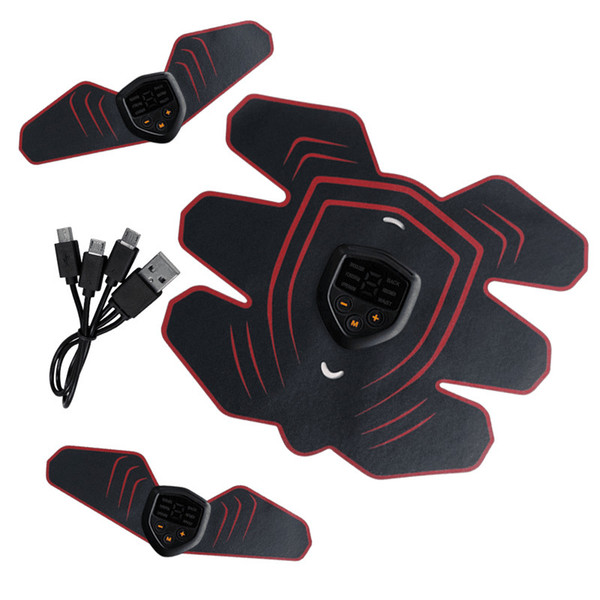 Smart Abdominal Muscle Trainer EMS Muscle Stimulator Pulse Gear Equipment Abdominal Training Slimming Patch Body Electrode Stickers Pad