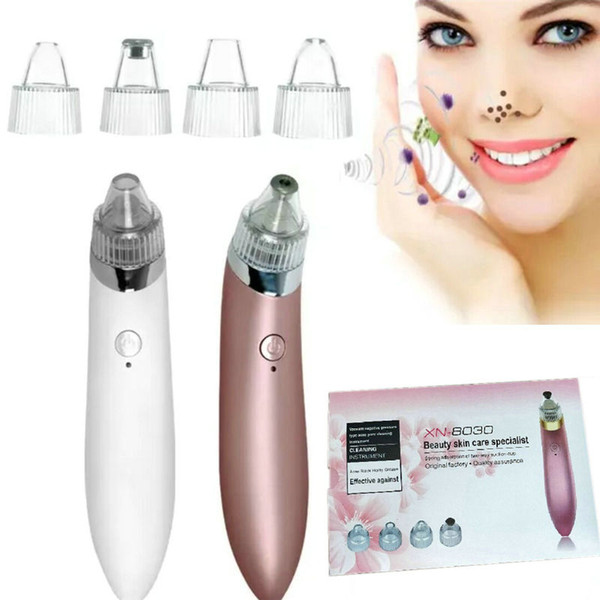 Electric Facial Pores Cleaner Acne Dead Skin Remover Blackhead Appliance with USB Charger Pore Vacuum Extraction Machine Cleansing 1PCS Free