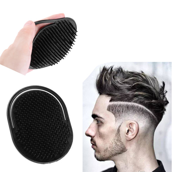 black Shampoo Comb Pocket Men Beard Mustache Palm Scalp Massage Black Hair Care Travel Portable Hair Comb Brush Styling Tools