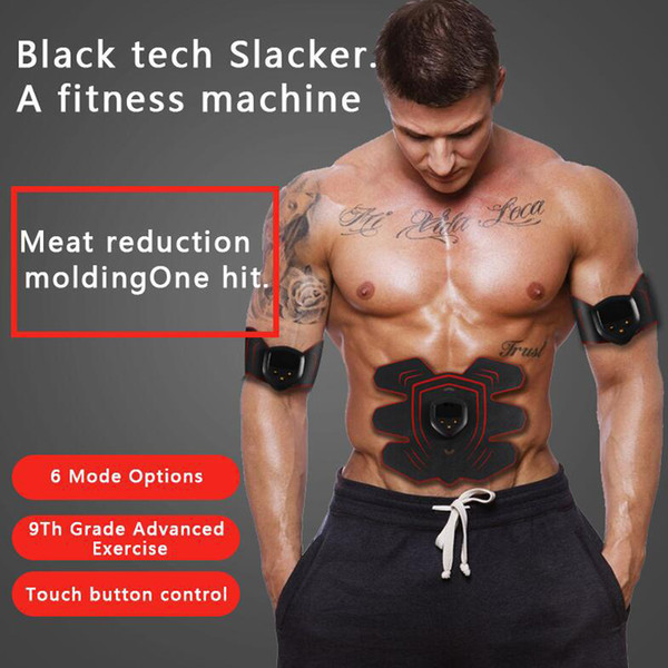 EMS Abdominal Muscle Exerciser Trainer Massage Smart ABS Stimulator Fitness ABS Electrode Stickers Pad Body Slimming